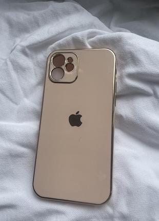 Бежевий чохол чехол на iphone 12