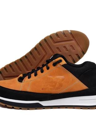 Чоловічі шкіряні демісезонні кросівки new balance рижі
