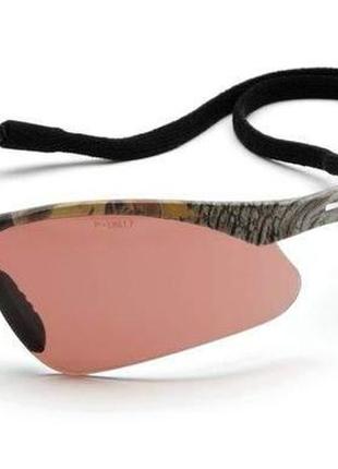 Очки защитные pyramex pmxtreme camo (bronze) anti-fog, коричневые в камуфлированной оправе