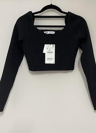 Zara топ лонгслів новий