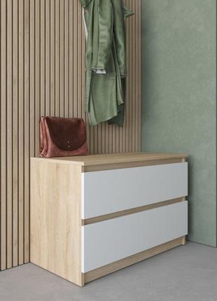 Комод тумба на 2 выдвижных ящика c фасадами без ручек r-19,комоды тумбы,вместительный...