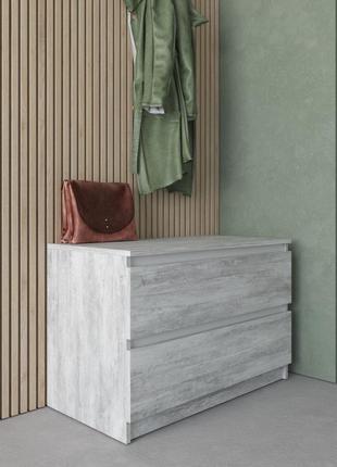 Комод тумба на 2 выдвижных ящика c фасадами без ручек r-19,комоды тумбы,вместительный...