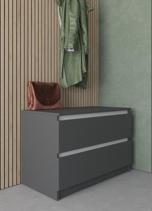 Комод тумба на 2 выдвижных ящика c фасадами без ручек r-19,комоды тумбы,вместительный...