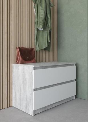 Комод тумба на 2 выдвижных ящика c фасадами без ручек r-19,комоды тумбы,вместительный...