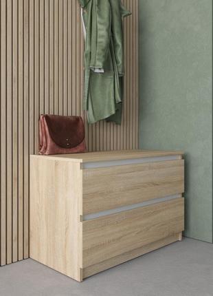 Комод тумба на 2 выдвижных ящика c фасадами без ручек r-19,комоды тумбы,вместительный...