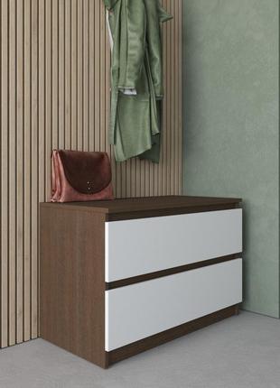 Комод тумба на 2 выдвижных ящика c фасадами без ручек r-19,комоды тумбы,вместительный...