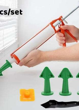 Насадки для затирки швов + шпатель для герметика и силикона в комплекте