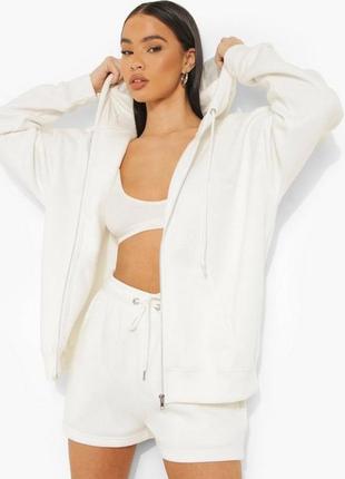 Короткий спортивный костюм оверсайз boohoo