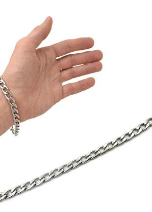 Браслет мужской из нержавеющей стали steel braiding. кубинское плетение. 7мм*22см