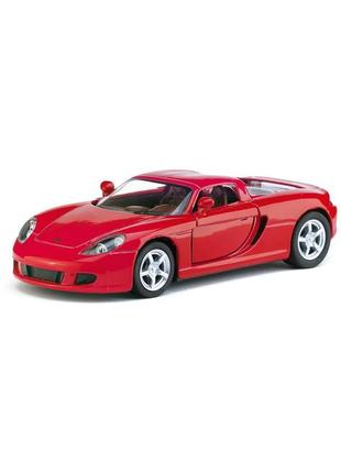 Колекційна машинка porsche carrera gt kinsmart kt 5081 w червона