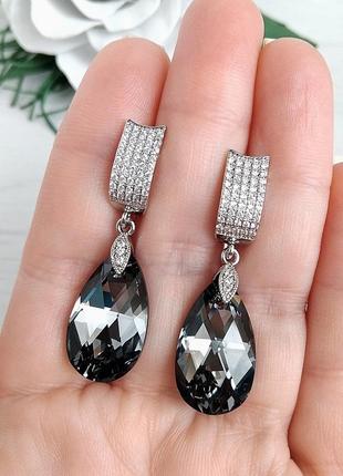 Серьги swarovski