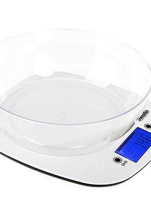 Весы кухонные mesko ms 3165 (до 5 кг, г, фунт, унция, мл, автовыключение, компактные) 3