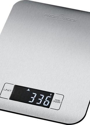 Ваги кухонні proficook pc-kw 1061 (до 5кг, г, фунт, унція, мл, автовимкнення, компактні)