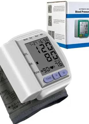 Автоматический тонометр для измерения давления пульса на запястье blood pressure monitor ck-102s 0000412012 фото