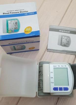 Автоматический тонометр для измерения давления пульса на запястье blood pressure monitor ck-102s 0000412013 фото