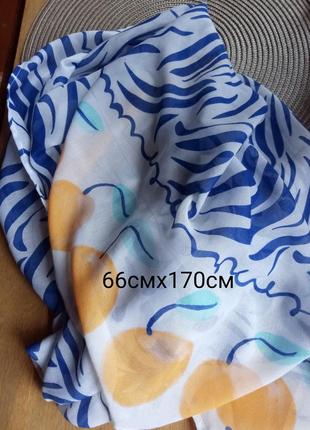 Літній шарф палантин парео морські мотиви