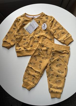 Костюм cool club на 3/6 мес. (62/68см) свитшот и брюки, набор