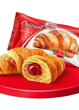 Круассанчик с клубничным наполнителем 1,08кг (24 шт)
