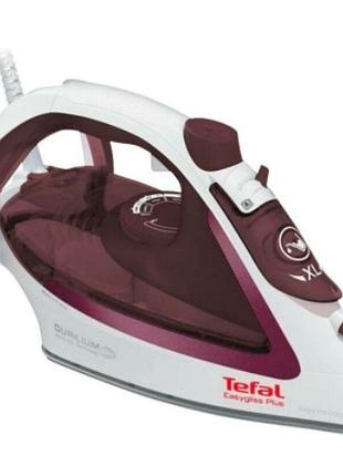 Праска tefal fv 5714 сток (2600 вт, дуріліумна підошва, паровий удар 190 г/хв, кабель 2м)
