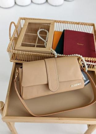 Сумка jacquemus le bambino lux бежевий