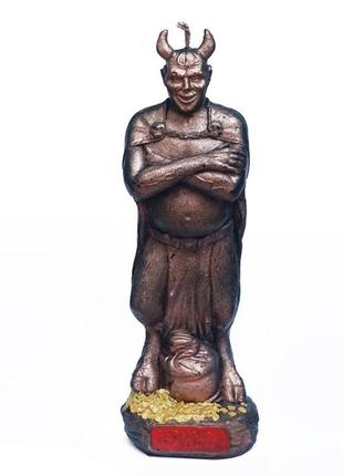 Свеча маммон 14 см магическая свеча для ритуалов и обрядов для алтаря и практик эзотерический подарок