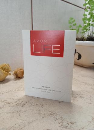 Life for her, avon, пробник, 1,5 мл, оригинал, италия