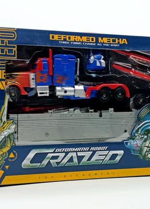 Робот трансформер star toys "crazed" оптимус прайм синій 32 см w8818a