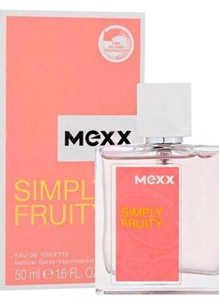 Туалетна вода mexx simply fruity 50 мл оригінал