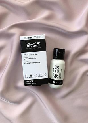 Зволожуюча сироватка з гіалуроновою кислотою  the inkey list hyaluronic acid serum, 30ml