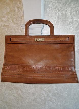 Шкіряна вінтажна сумка principe