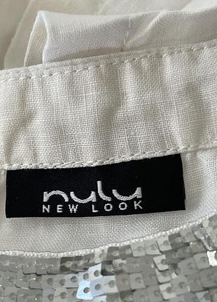 Лляна біла сукня 4