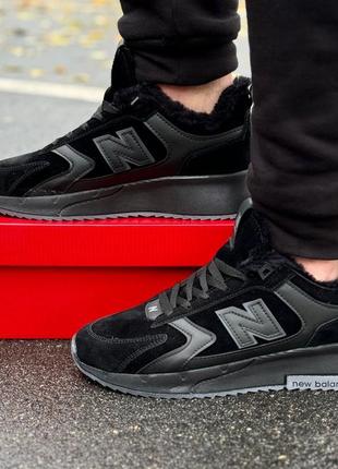 🔴 купить зимние мужские кроссовки new balance (чорні) зима2 фото