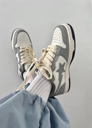 Жіночі кросівки a bathing ape bape sta grey premium