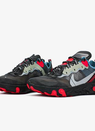Чоловічі кросівки nike react element 87 "blue chill solar red" 7