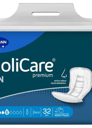 Прокладки при нетриманні анатомічної форми molicare® premium form men 6 крапель 32шт