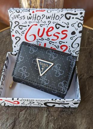 Гаманець guess міні конверт чорний