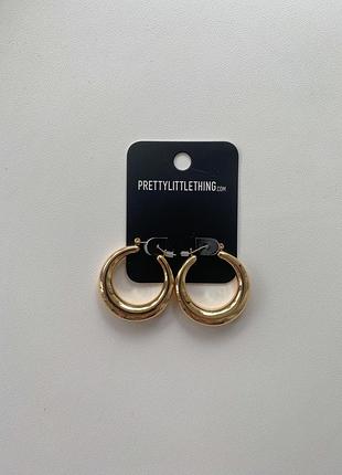 Серьги кольца prettylittlething