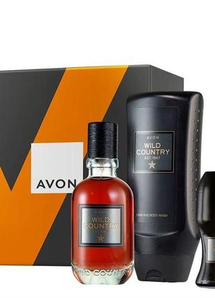 Wild country набір для нього у подарунковій коробці  avon вілд кантрі ейвон