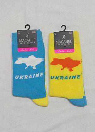 Носки с картой украины.