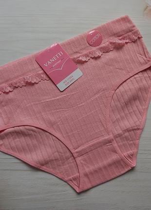 Хлопковые трусики в рубчик в размере 3xl