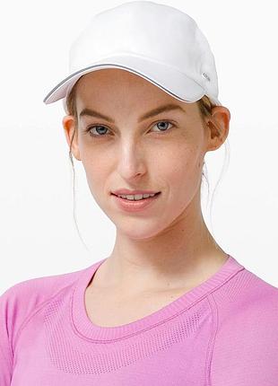 Lululemon fast and free run hat жіноча бігова бейсболка біла