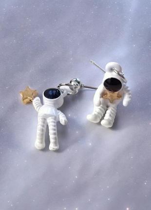 Креативные серьги-гвоздики с милым дизайном «вселенная»