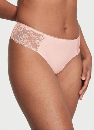Трусики бразильяно из микрофибры и кружева victoria's secret в размере s