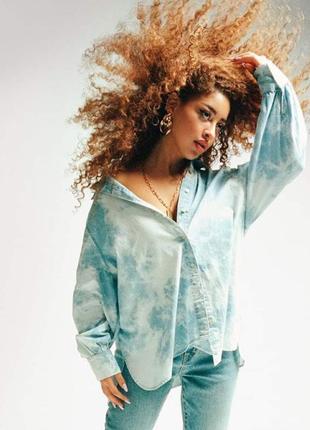 Сорочка рубашка джинсова оверсайз унісекс