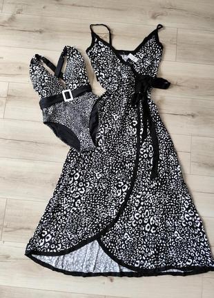Пляжный комплект boux avenue, платье и купальник