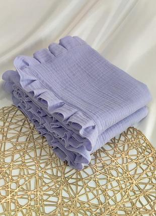 Муслінові дитячі пледи, для новонароджених, розмір 70*80 (#6108)