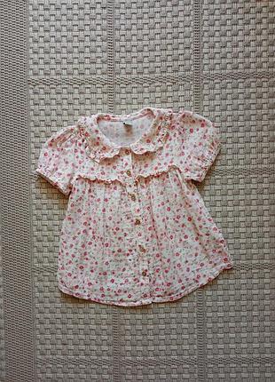 Муслиновая блуза на 4-5 лет