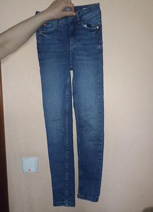 Джинсы синие