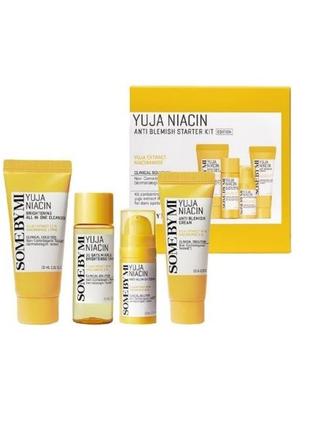 Набор для осветления кожи some by mi yuja niacin anti blemish starter kit