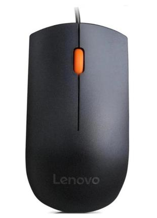 Мышь компьютерная lenovo 300 usb mouse-ww ведущая черная